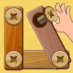 Wood Nuts & Bolts Puzzle 5.8 (Mod Money)
